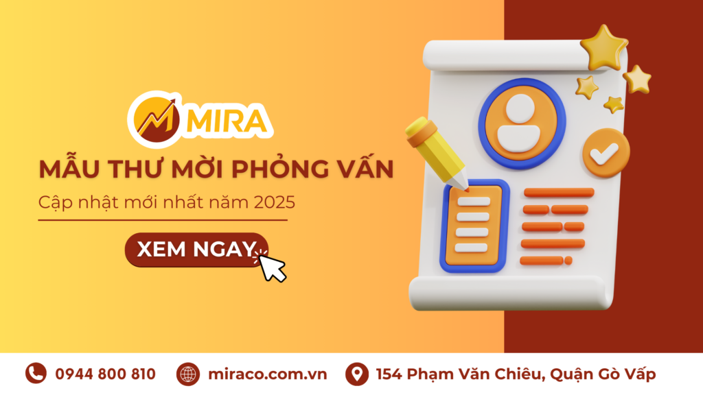 Mẫu thư mời phỏng vấn