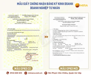 Mẫu giấy chứng nhận đăng ký kinh doanh Công ty Tư Nhân - Tư vấn doanh nghiệp 