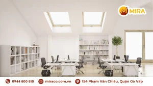 Thiết kế không gian và màu sắc nền - bối cảnh văn phòng cho thuê quay phim và chụp hình