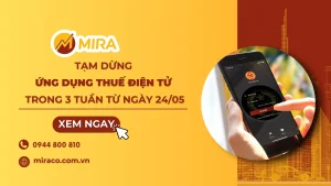 Tạm dừng ứng dụng thuế điện tử trong 3 tuần từ ngày 24/05