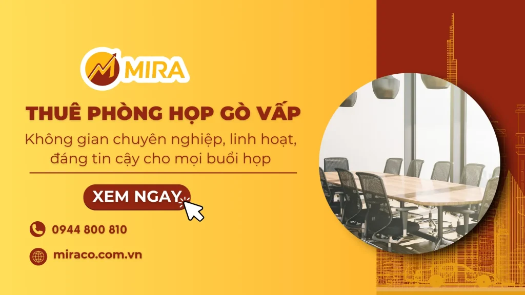 Thuê phòng họp Gò Vấp – Không gian chuyên nghiệp, linh hoạt, đáng tin cậy cho mọi buổi họp