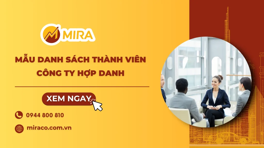 Mẫu danh sách thành viên công ty hợp danh