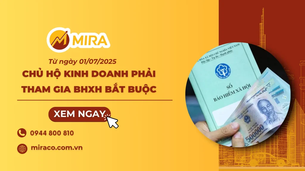 [TIN TỨC] Từ ngày 01/07/2025: Chủ hộ kinh doanh phải tham gia BHXH bắt buộc