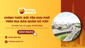 [TIN TỨC] Chính thức đổi tên khu phố trên địa bàn quận Gò Vấp từ ngày 01/07/2025