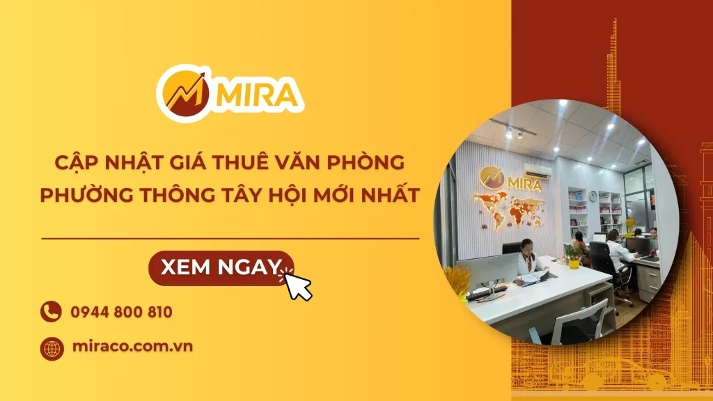 Cập nhật giá thuê văn phòng phường Thông Tây Hội mới nhất 2025