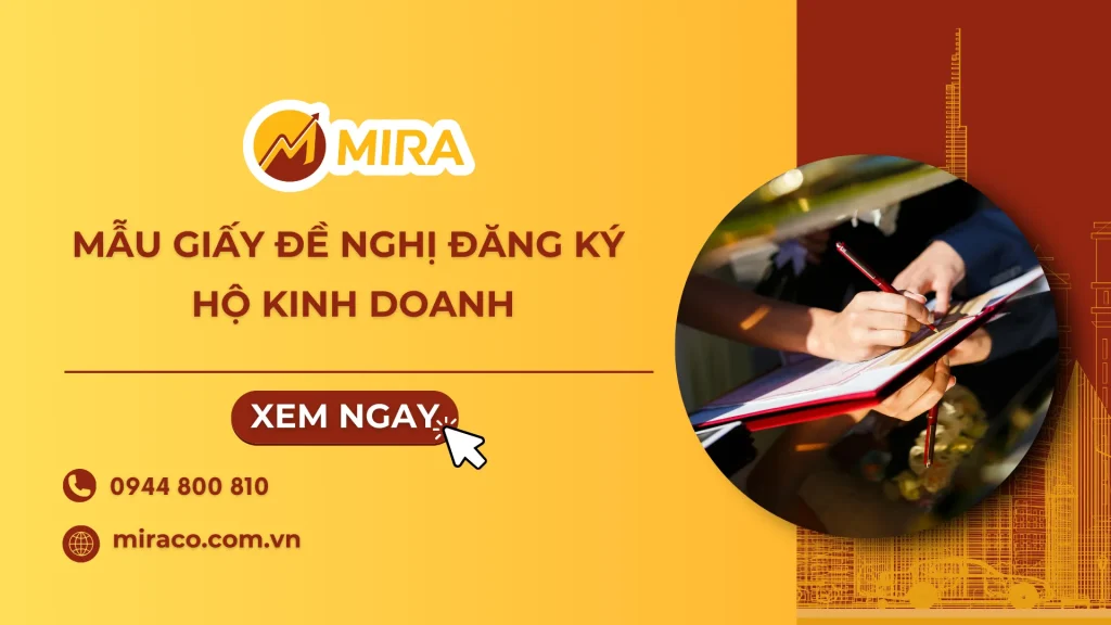 Mẫu giấy đề nghị đăng ký hộ kinh doanh mới nhất 2025 và hướng dẫn chi tiết