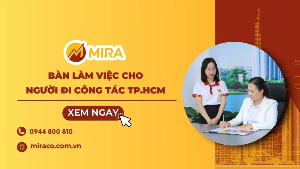 Giải pháp bàn làm việc cho người đi công tác TP.HCM - Gần sân bay, thuận tiện di chuyển